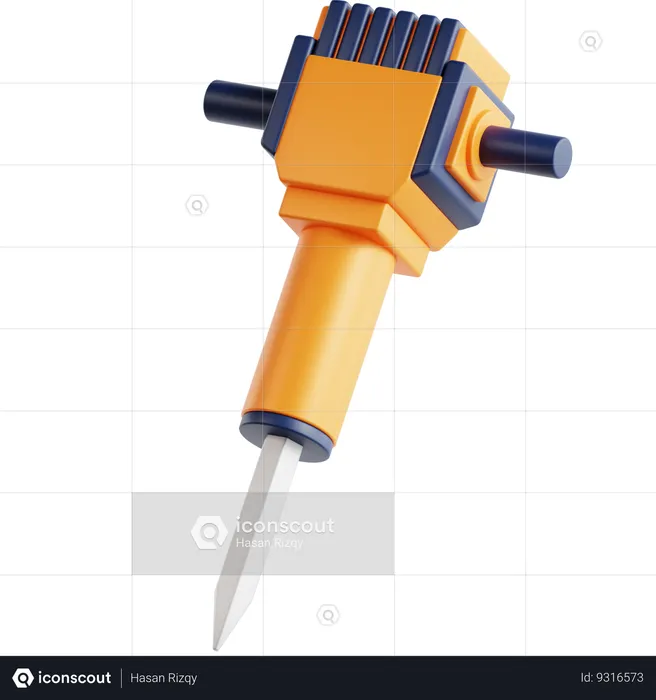 Jack Hammer  3D Icon