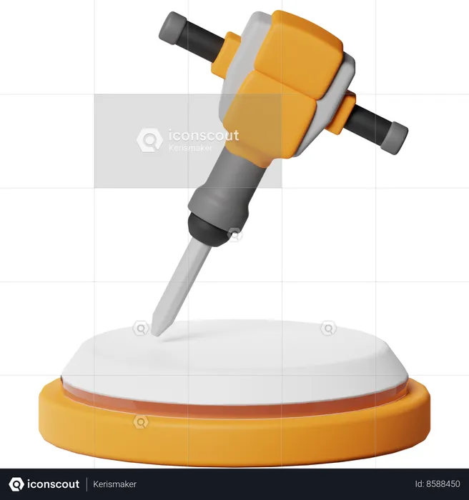 Jack Hammer  3D Icon