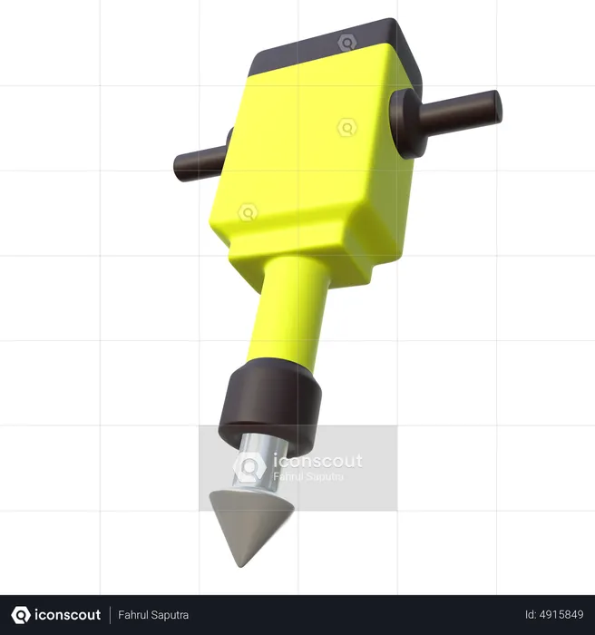 Jack Hammer  3D Icon