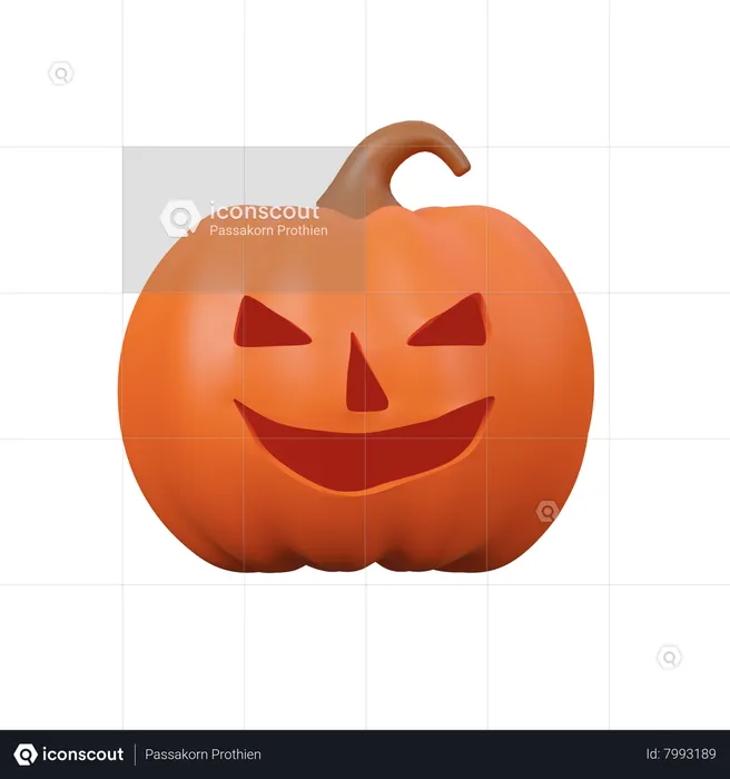 Jack-O-Lantern  3D Icon