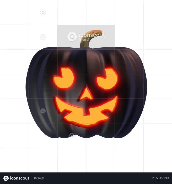 Jack 'O Lantern Dark  3D Icon