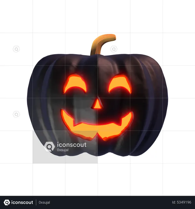 Jack 'O Lantern Dark  3D Icon