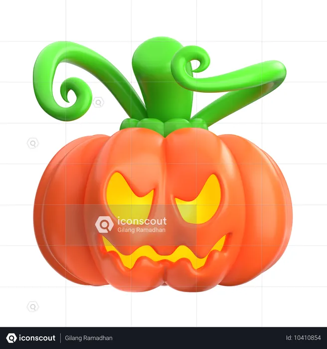 Jack O Laterne Kürbis  3D Icon