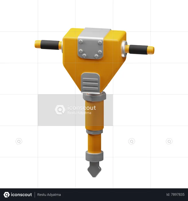 Jackhammer  3D Icon