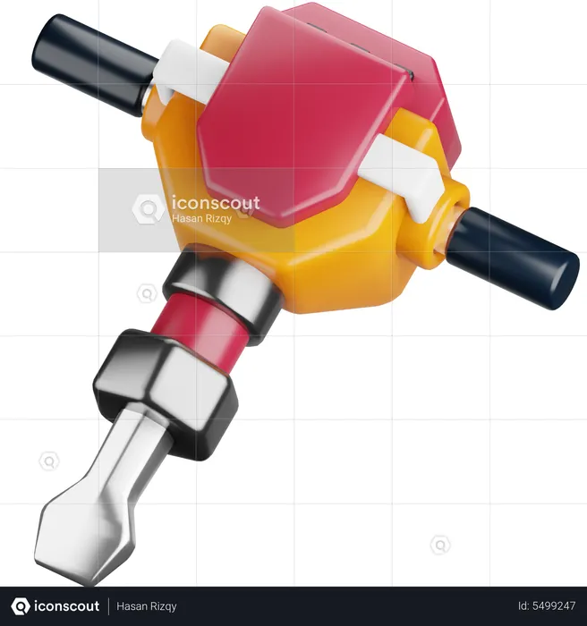 Jackhammer  3D Icon