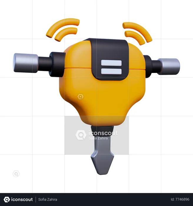 Jackhammer  3D Icon