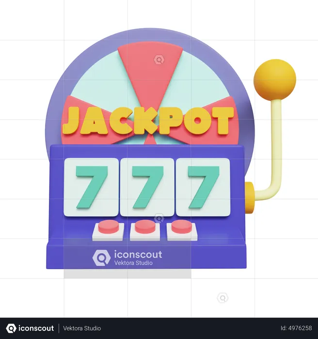 Jackpot Machine  3D Icon