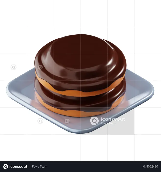 Jaffa Cake  3D Icon