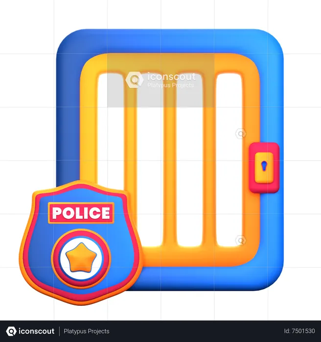 Jail  3D Icon