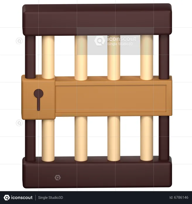 Jail  3D Icon