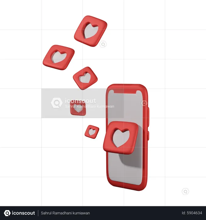 J'aime les réseaux sociaux  3D Icon