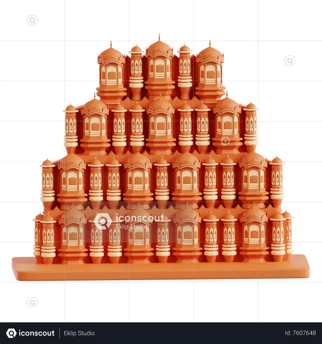 Jaipur hawa mahal  3D Icon