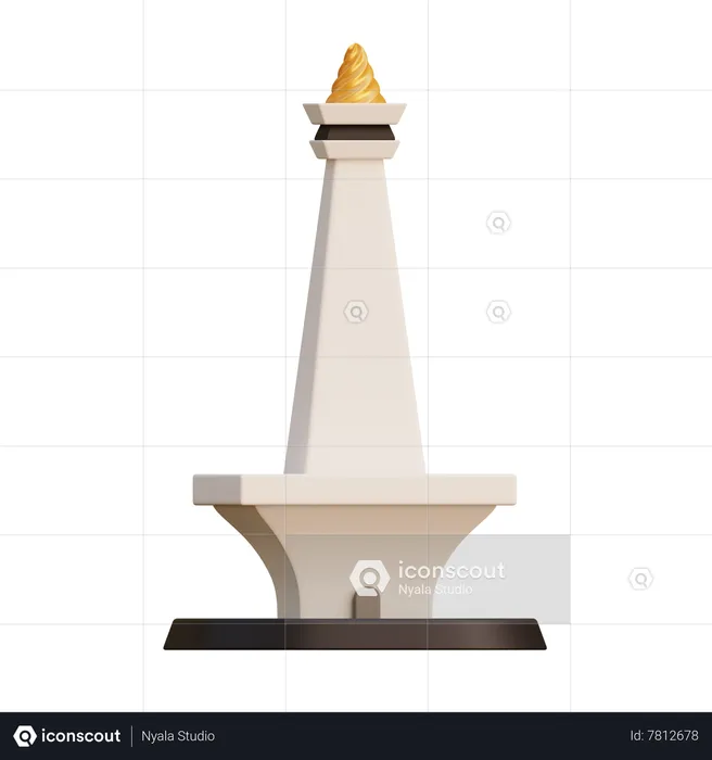 Monument de Jakarta  3D Icon
