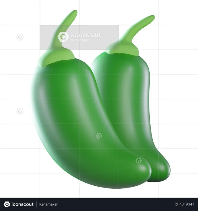 Jalapenos  3D Icon