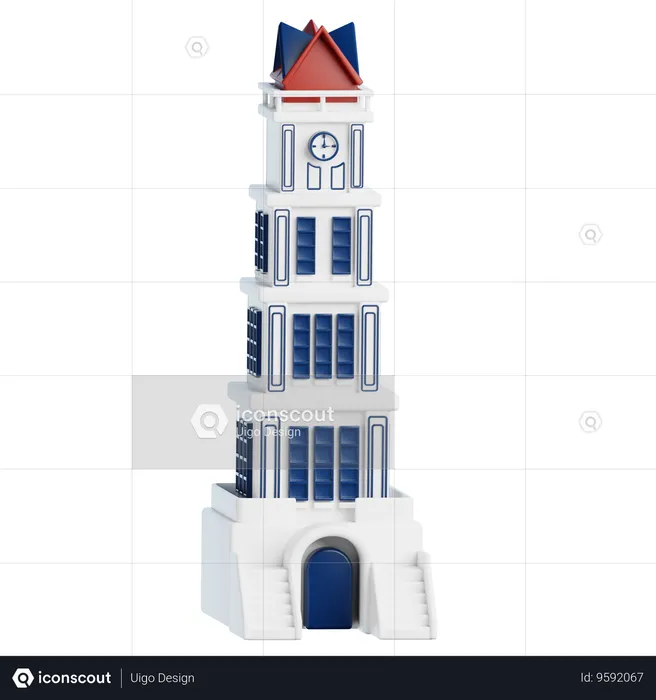 Jam Gadang  3D Icon