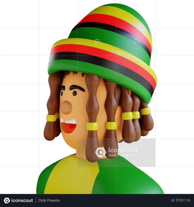 Jamaica  3D Icon