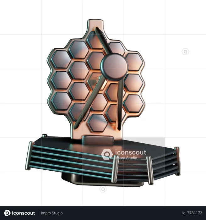 James Webb Telescope  3D Icon