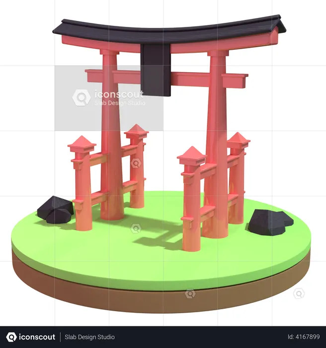 Japan  3D Illustration