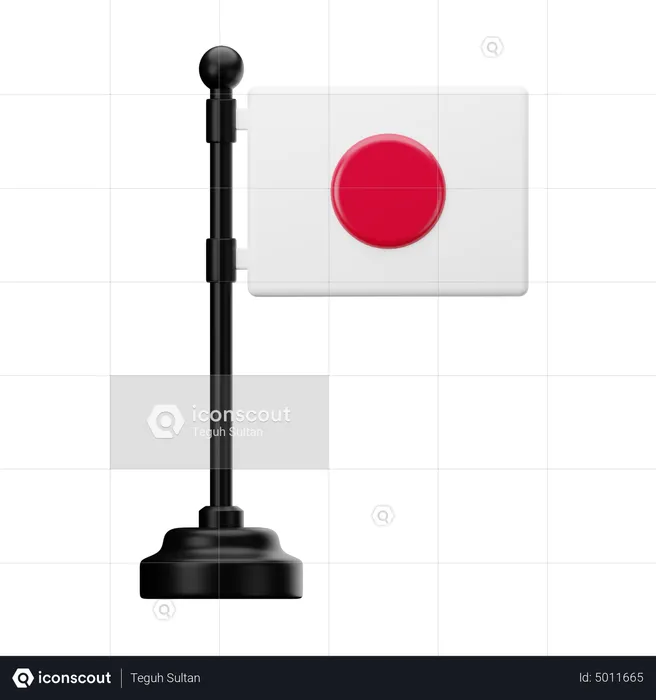 Japan Flag Flag 3D Icon