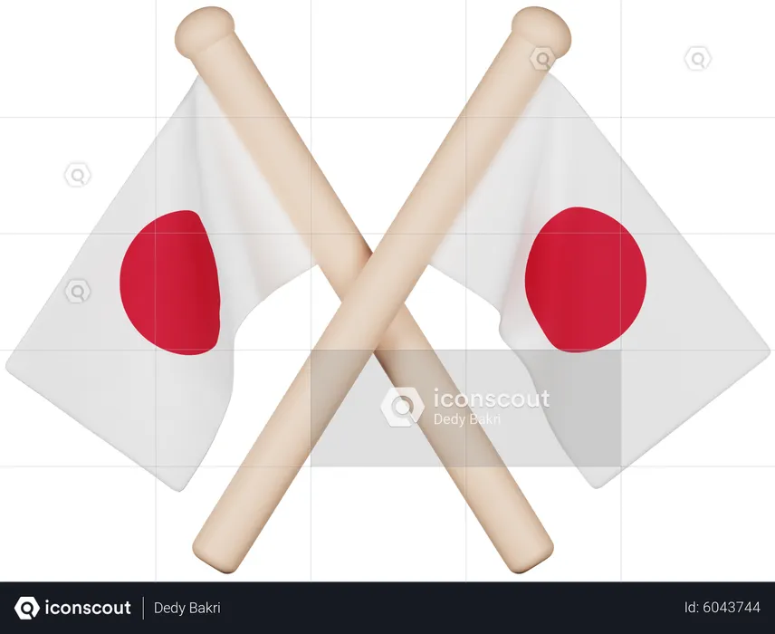 Japan Flag Flag 3D Icon