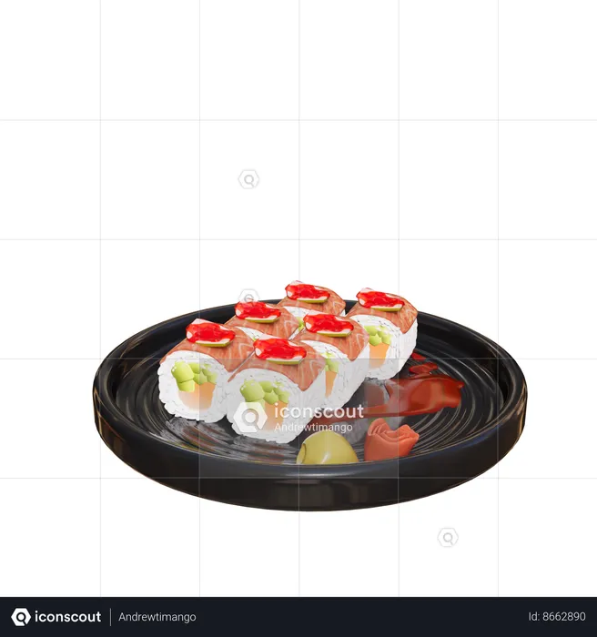 Japanese Food  3D Icon