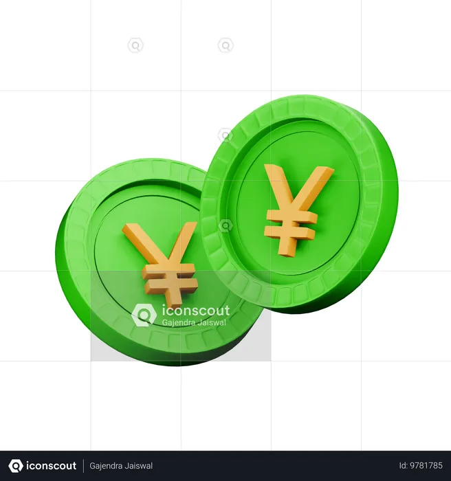 Japanese yen  3D Icon