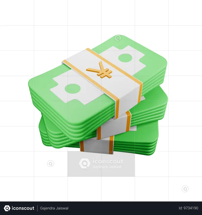 Japanese yen  3D Icon