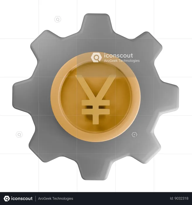 Japanese yen  3D Icon