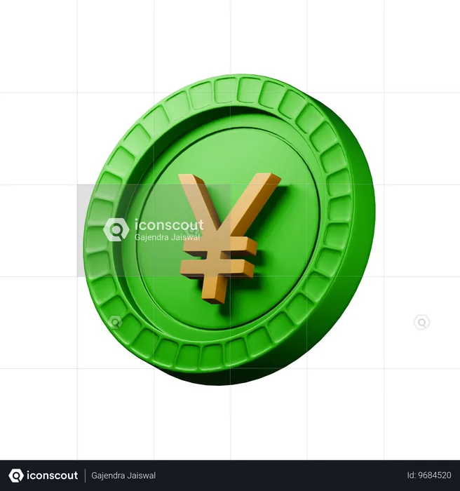 Japanische YEN  3D Icon