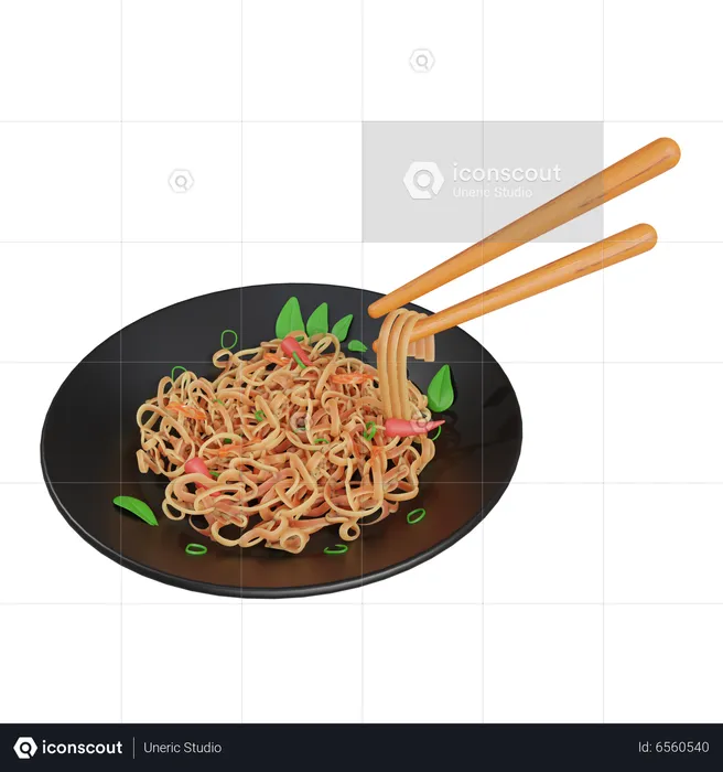 Japchae  3D Icon