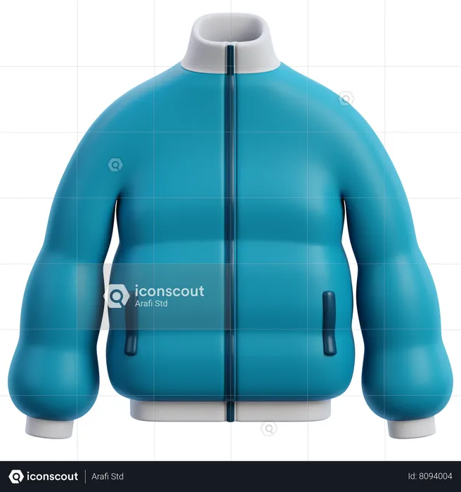 Jaqueta de inverno  3D Icon