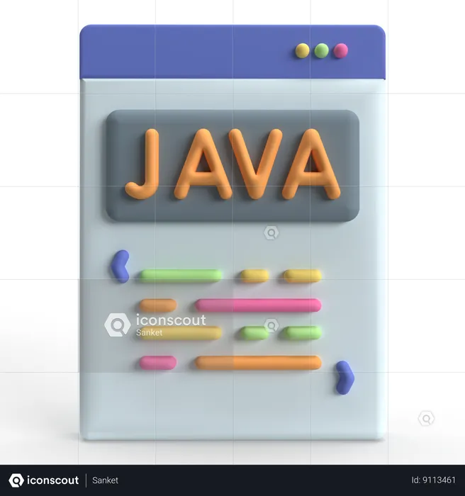 Code Java  3D Icon