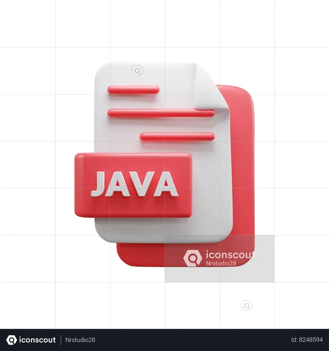 Java File 3D Icon Download In PNG, OBJ Or Blend Format