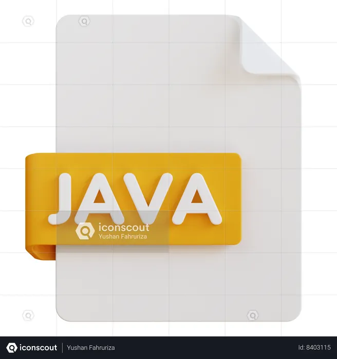 Java File  3D Icon