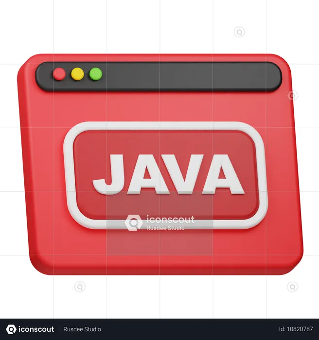 JAVA Website  3D Icon