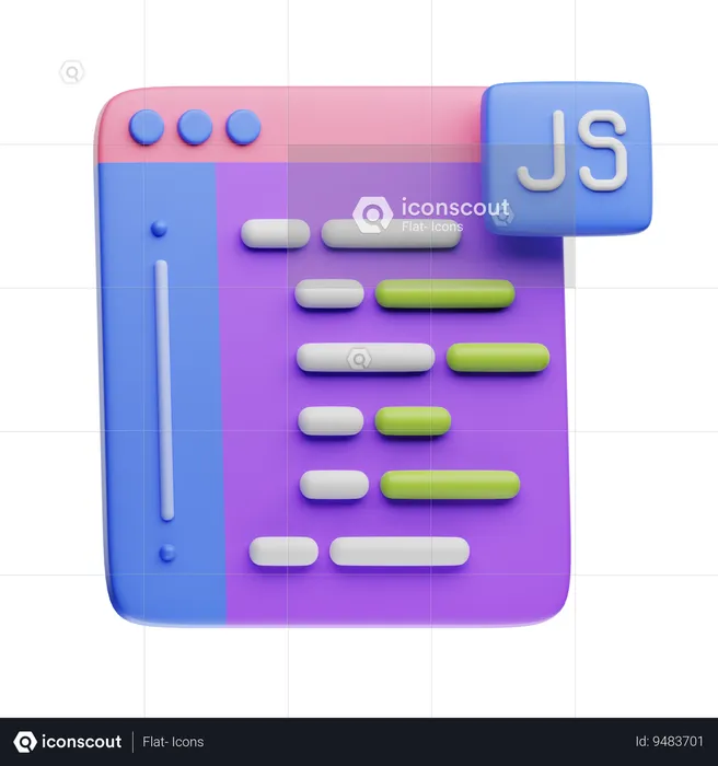 JavaScript  3D Icon