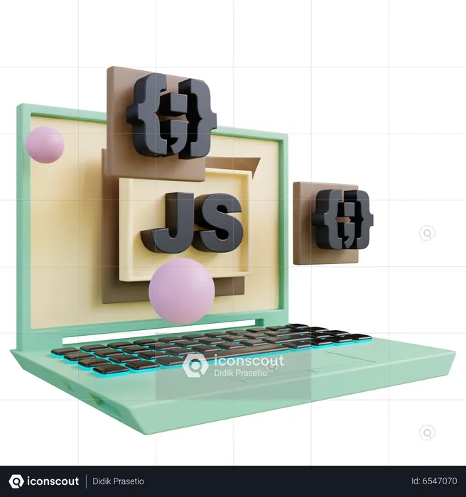 Javascript Coding  3D Icon