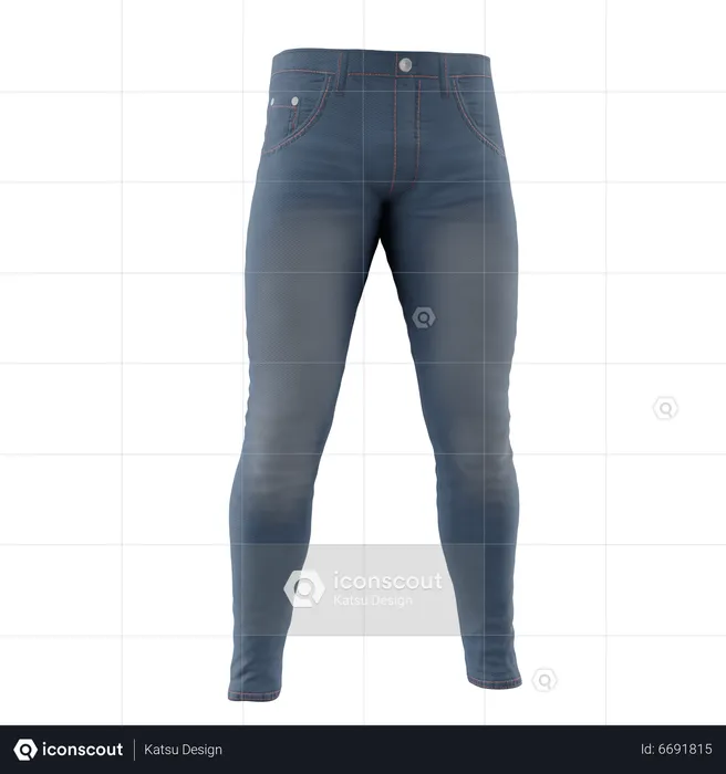 Jeans  3D Icon