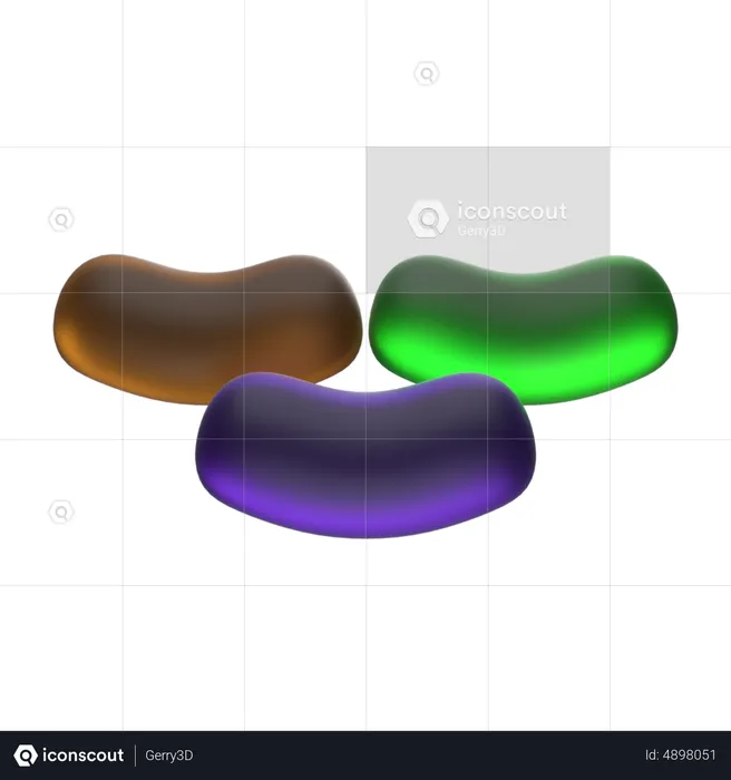 Jelly Bean  3D Icon