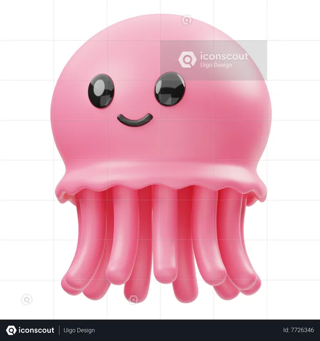 Jelly Fish  3D Icon