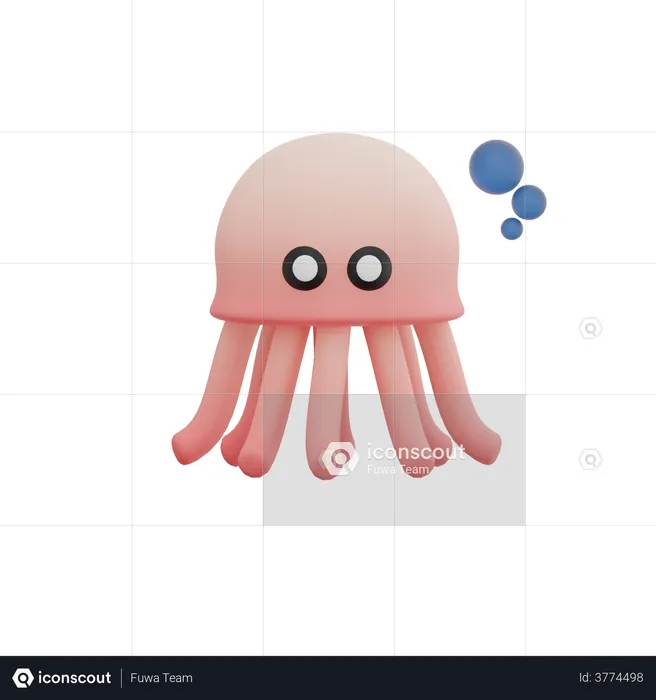 Jellyfish  3D Illustration