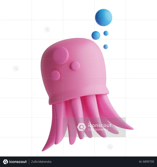 Jellyfish  3D Icon
