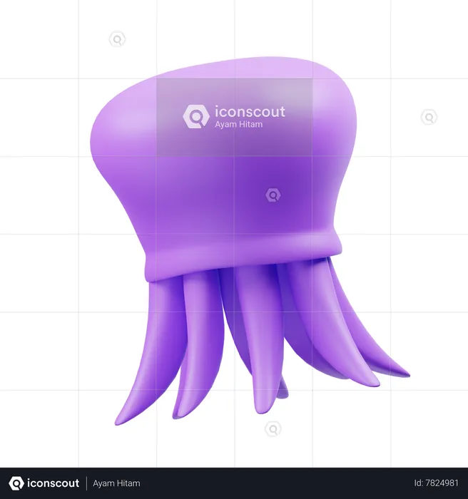 Jellyfish  3D Icon