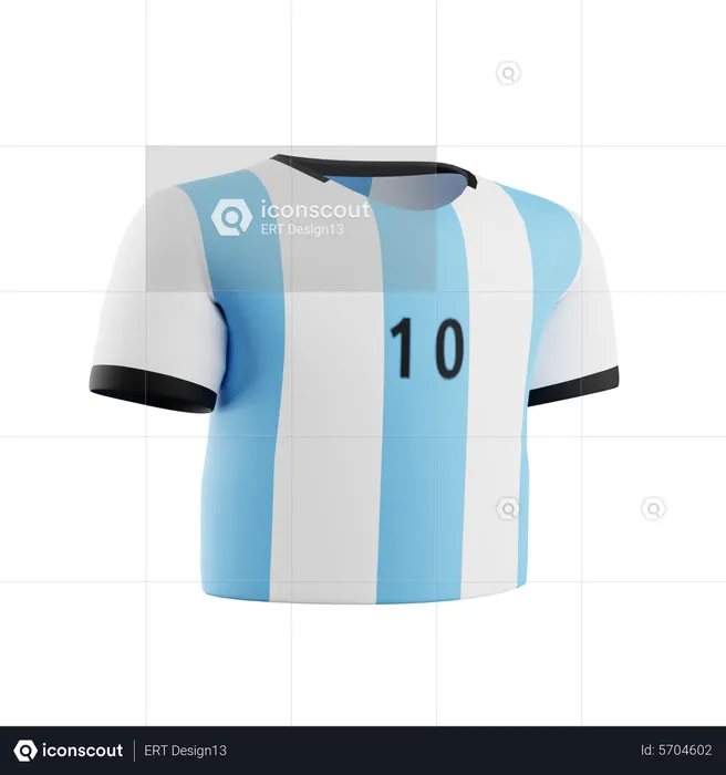 Jersey Argentina  3D Icon