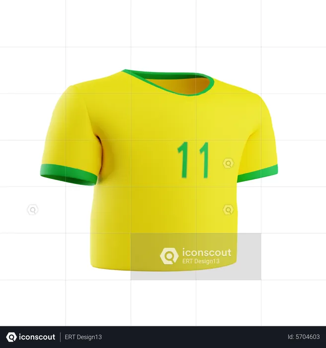 Jersey Brazil  3D Icon