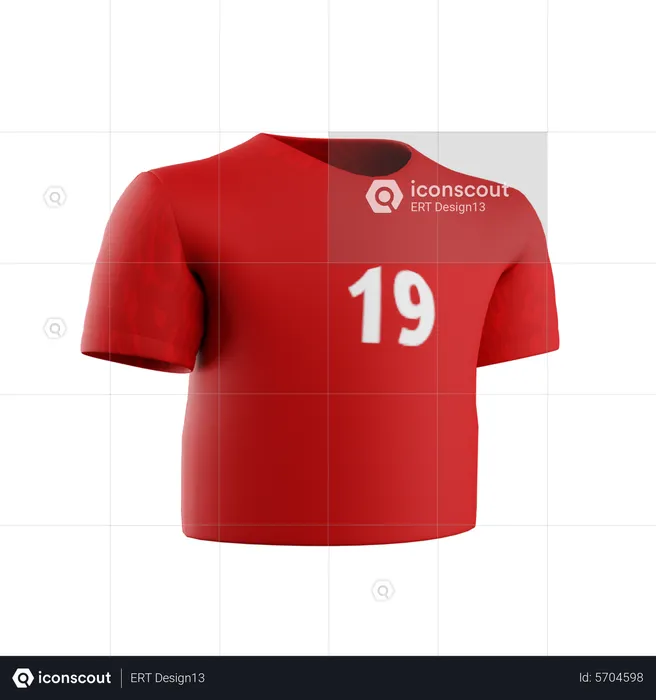 Jersey Dänemark  3D Icon