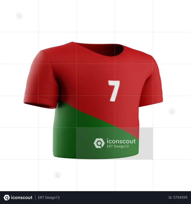 Jersey Portugal  3D Icon