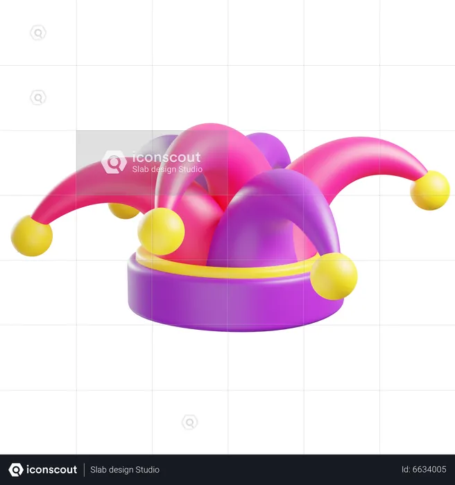 Jester Hat  3D Icon