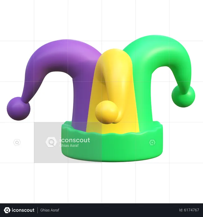 Jesters Hat  3D Icon