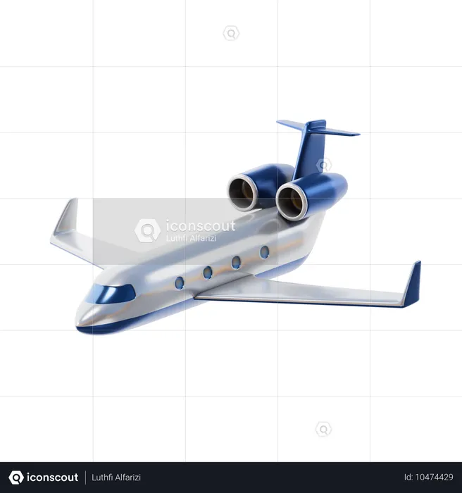 Jet privé  3D Icon